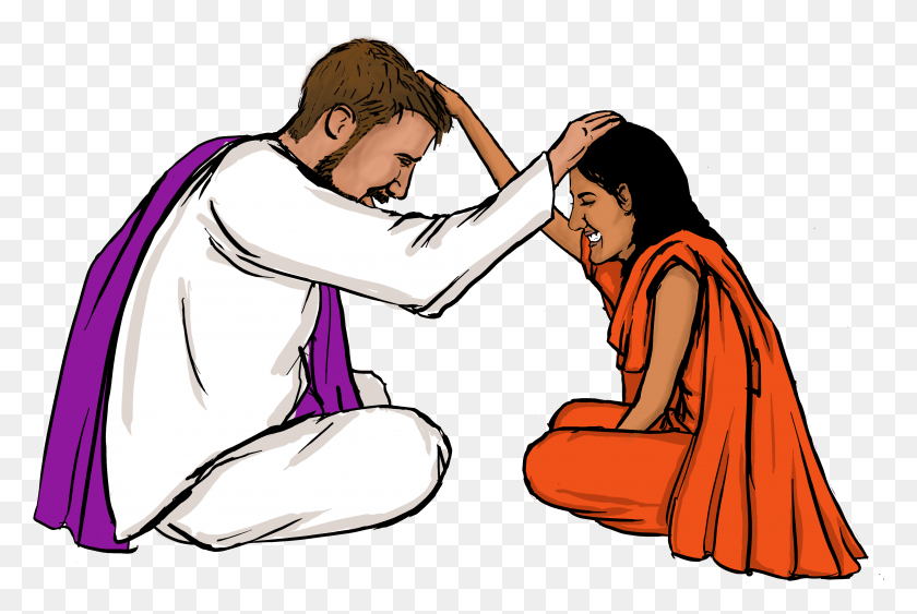 3827x2469 Another Illustration Of My Clients For Their Wedding Illustration, Person, Human, Monk HD PNG Download