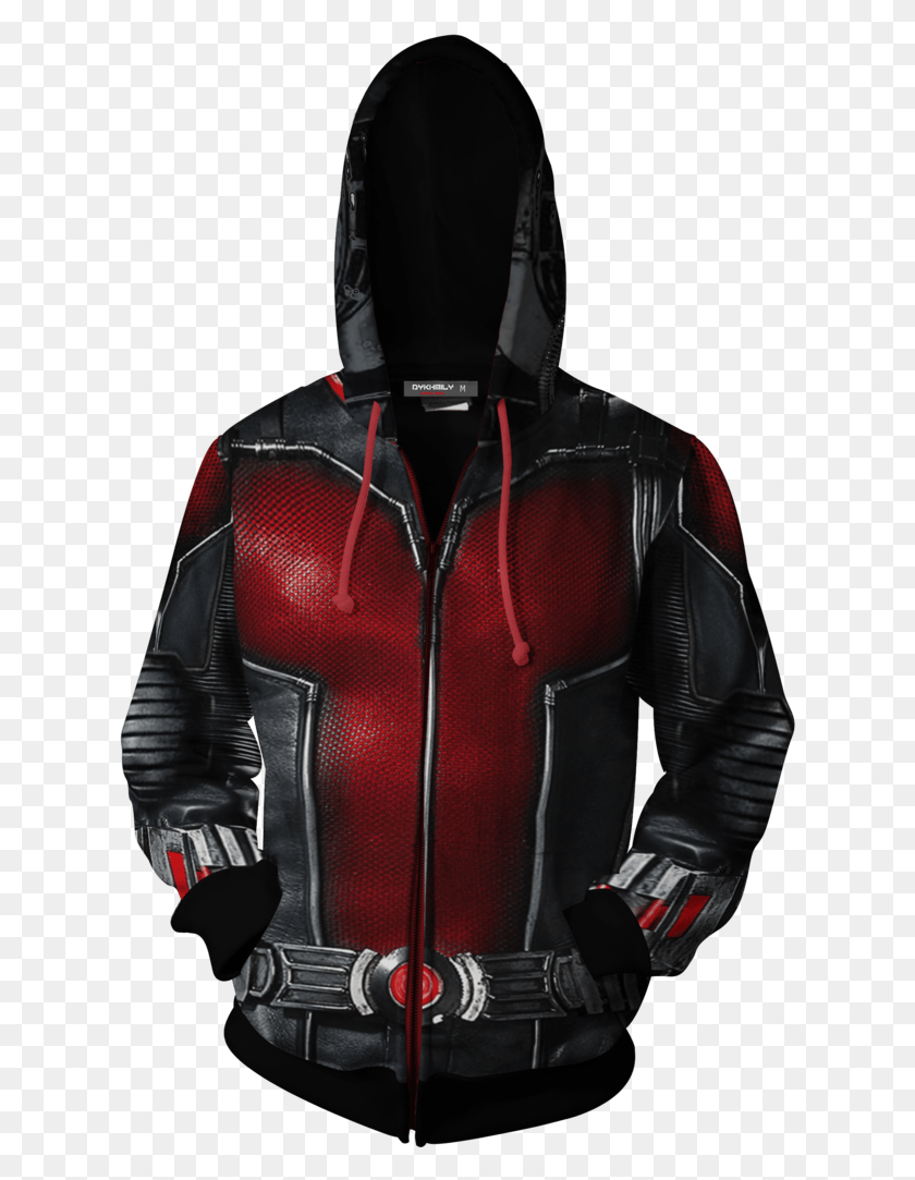 621x1023 Ant Man Suit Zip Up Hoodie Fullprinted Zip Up Hoodie Avengers End Game Hoodie, Clothing, Apparel, Jacket HD PNG Download