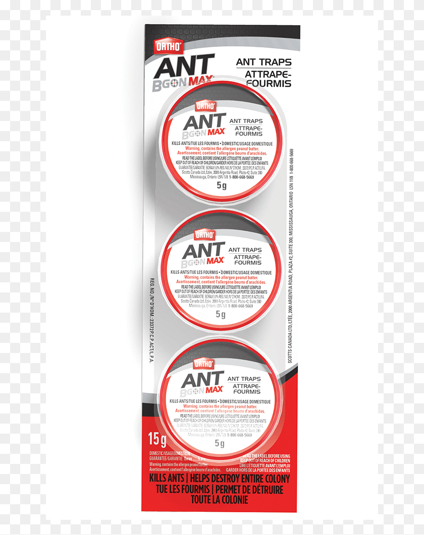 659x1001 Ant Trap 3 Pack Image Ortho Ant B Gon Max, Label, Text, Food HD PNG Download