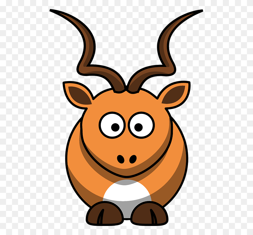 515x720 Antelope Animal Eyes Cartoon Pig, Deer, Wildlife, Mammal HD PNG Download