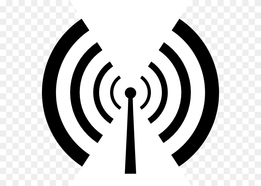 570x599 Antenna And Radio Waves Clip Art Free Vector, Ammunition, Grenade, Weapon PNG