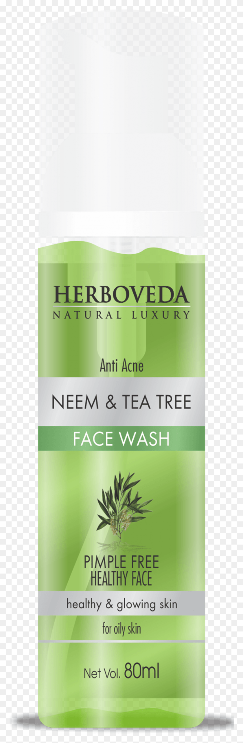 815x2618 Anti Acne Neem And Tea Tree Facewash Cosmetics, Bottle, Aluminium, Tin HD PNG Download