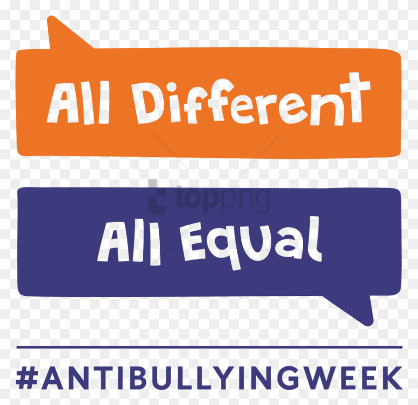 850x821 Anti Bullying Week 2017 All Different All Equal Parallel, Text, Poster, Advertisement HD PNG Download