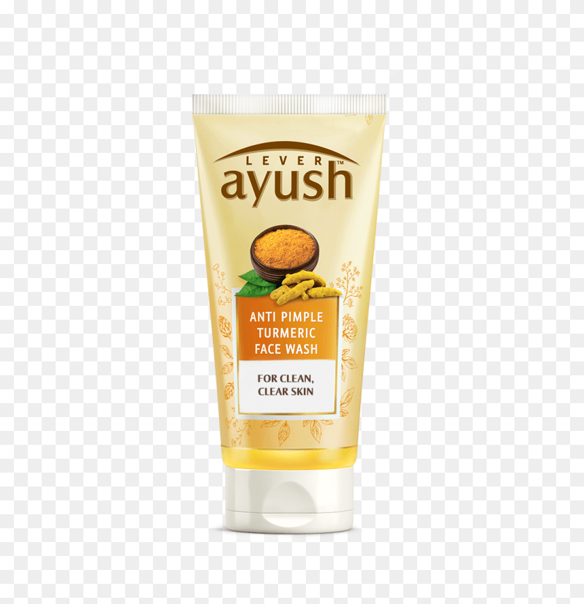 1037x1076 Anti Pimple Turmeric Facewash Ayush Face Wash, Sunscreen, Cosmetics, Bottle HD PNG Download