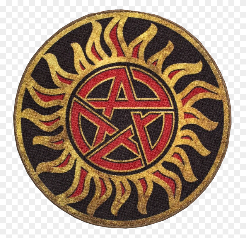 751x752 Descargar Png Símbolo Anti Posesión Felpudo Sobrenatural Trampa Del Diablo, Alfombra, Emblema, Logo Hd Png