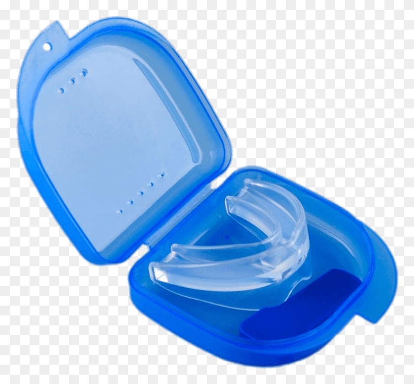 834x769 Anti Snoring Mouthpiece In Blue Container Snoring, Room, Indoors, Bathroom HD PNG Download