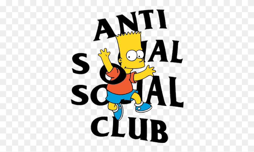 374x441 Descargar Png / Anti Social Social Club Anti Social Club, Cartel, Publicidad, Alfabeto Hd Png