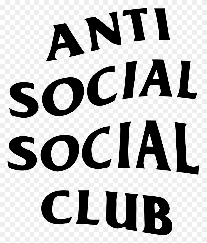 863x1024 Anti Social Social Club Logo Anti Social Club Logo, Gray, World Of Warcraft HD PNG Download