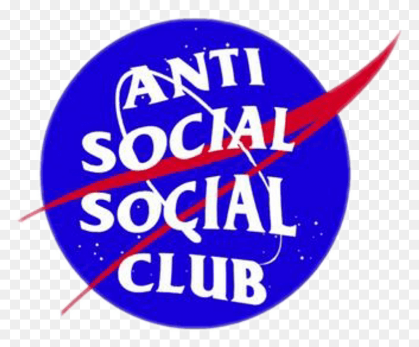 1024x834 Anti Social Social Club Logo Circle, Label, Text, Sticker HD PNG Download