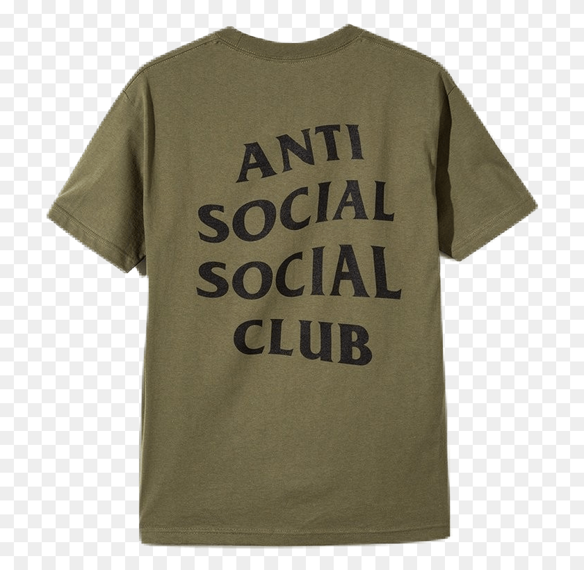 710x760 Anti Social Social Club Logo Tee Active Shirt, Clothing, Apparel, T-shirt HD PNG Download