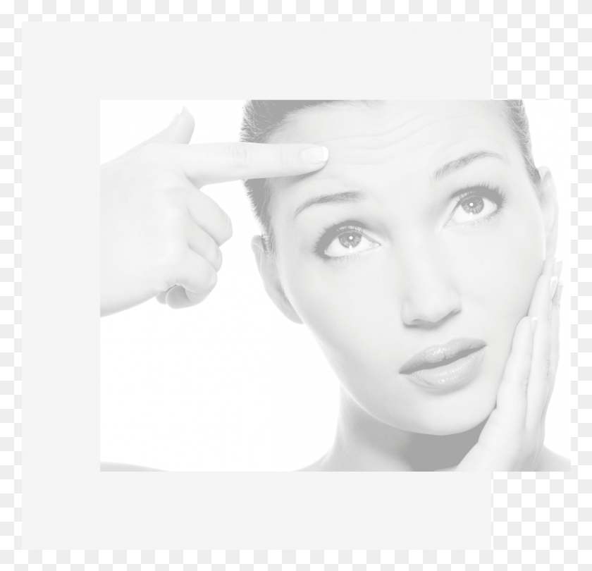 1124x1081 Anti Wrinkles Preview Bw Forehead, Face, Person, Human HD PNG Download