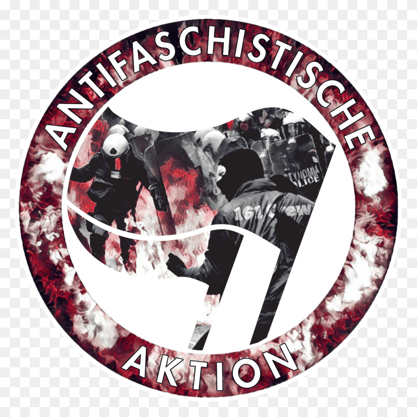 1103x1103 Antifa Riot Logo Antifa, Label, Text, Sticker HD PNG Download