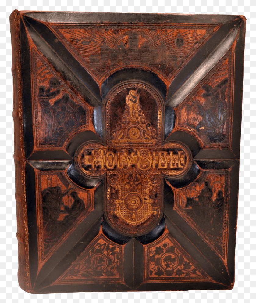 1543x1847 Antique 1880S Massive Holy Bible Carving Descargar Hd Png