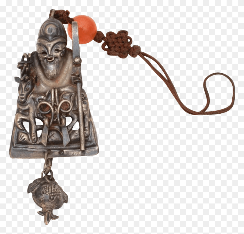 847x809 Antique Chinese Hat Ornament Immortal Deity With Shepherds Bronze Sculpture, Figurine HD PNG Download