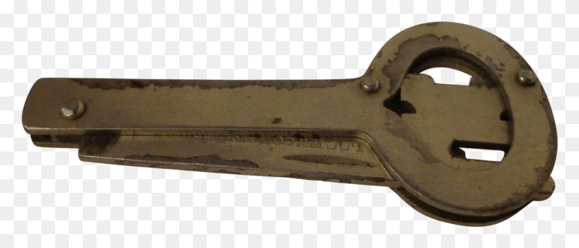 1402x540 Antique Folding Skeleton Key By Lockwood Mfg Key, Gun, Weapon, Weaponry HD PNG Download