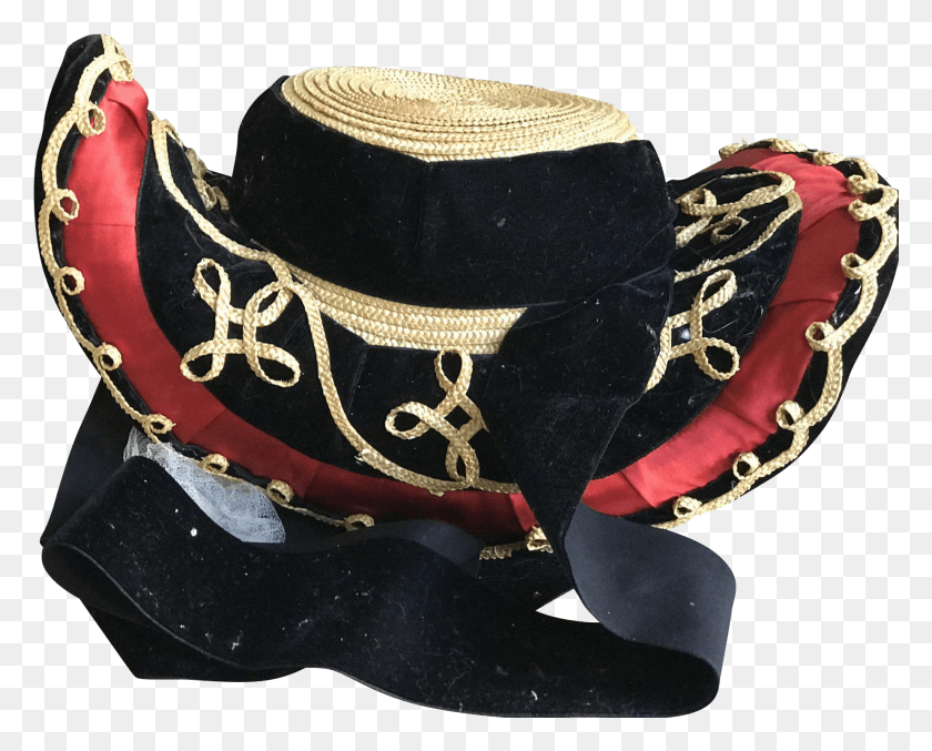 1850x1464 Старинная Французская Шляпа Au Deux Bonjour На Очень Хорошем Ремне, Одежда, Одежда, Ковбойская Шляпа Png Скачать
