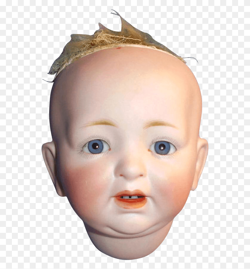 563x841 Antique J D Kestner Character Head Heads Baby, Doll, Toy, Person HD PNG Download
