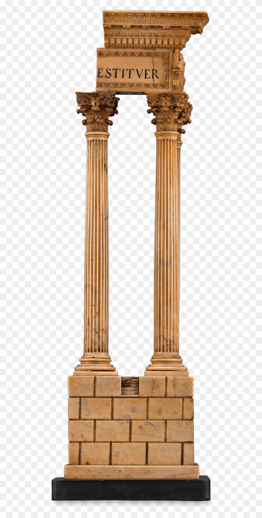 534x1598 Antique Objets D39art Marble Sculpture Grand Tour Column, Architecture, Building, Pillar HD PNG Download