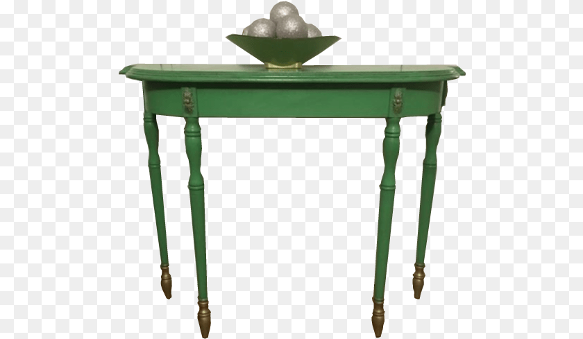 501x489 Antique Side Table Crocus Side Table Green, Desk, Furniture, Water, Sink Sticker PNG