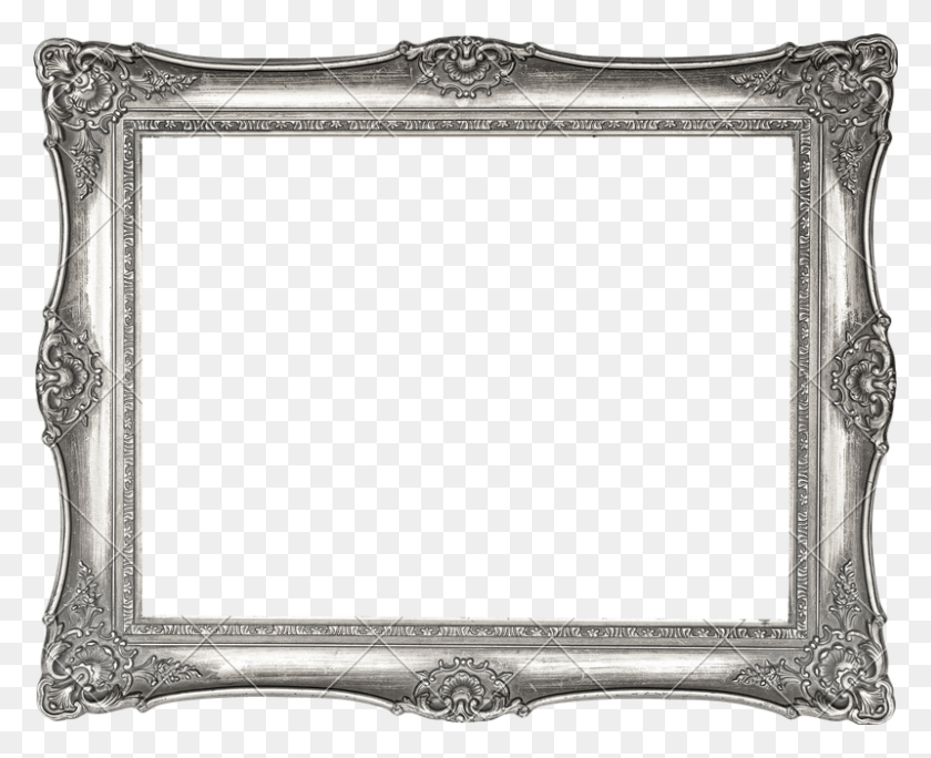 800x641 Antique Silver Frame Transparent Background Antique Picture Frame, Architecture, Building, Screen HD PNG Download