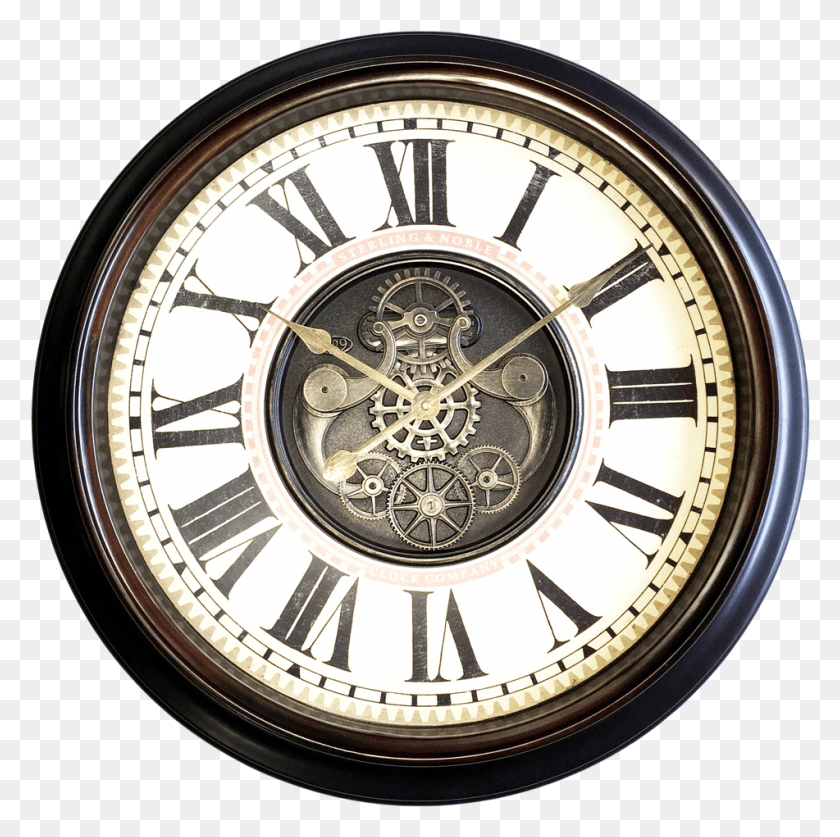 951x948 Antique Wall Clock Image Relojes De Pared Engranaje, Wall Clock, Clock Tower, Tower HD PNG Download