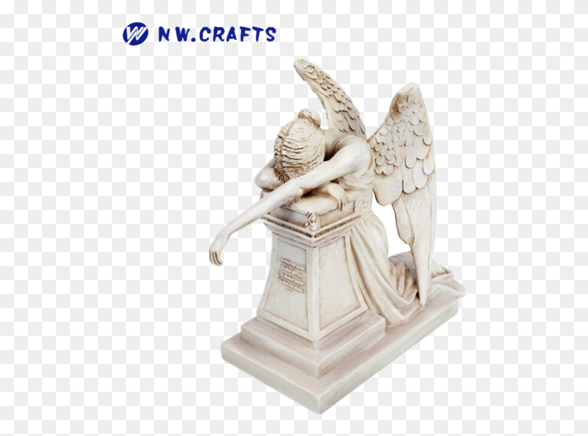 492x563 Antique White Religious Figurine Crafts Resin Weeping Statue, Sculpture, Ivory HD PNG Download