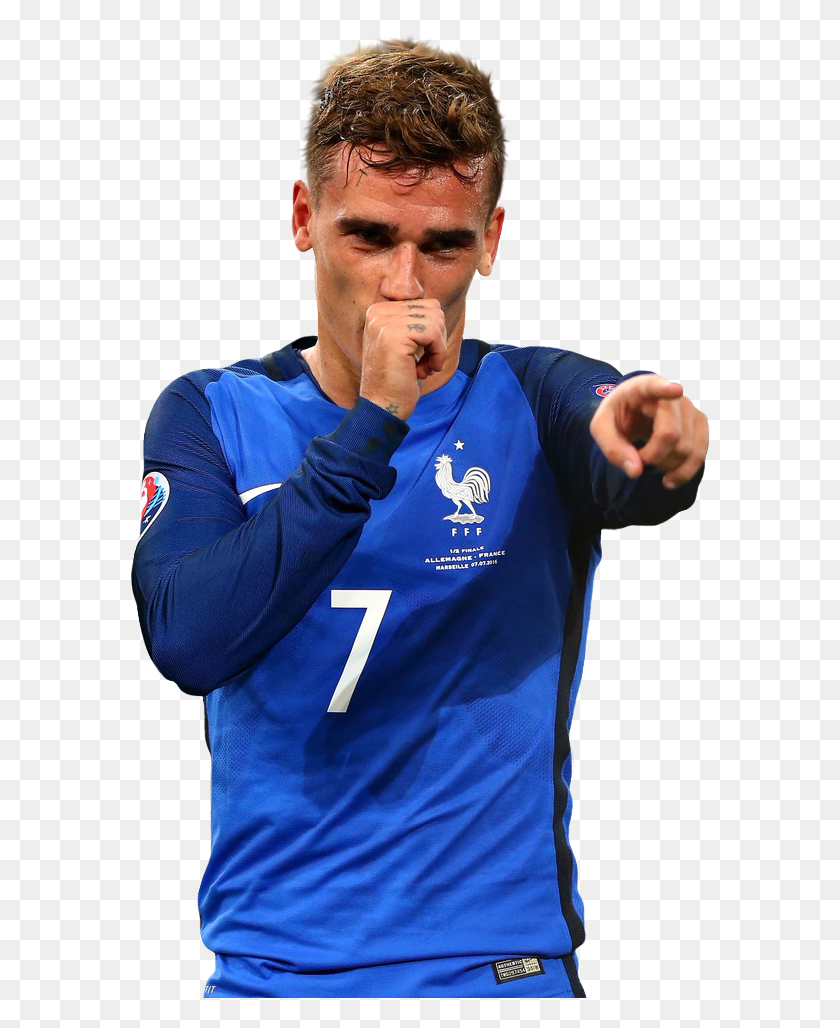581x968 Antoine Griezmann Player, Person, Human, Sleeve HD PNG Download