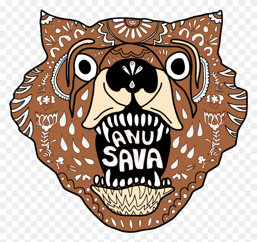 2187x2042 Иллюстрация Логотипа Медведя Ану Сава, Зубы, Рот, Губа Hd Png Скачать