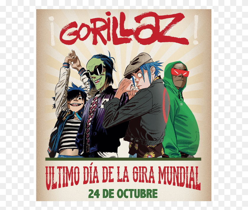 613x651 Descargar Anuncia Su Regreso A Mxico Gorillaz Aqu Toda La G Shock Gorillaz Logo, Casco, Ropa, Vestimenta Hd Png