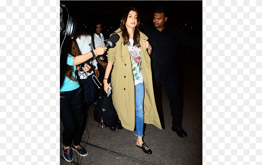 Anushka Sharma Event, Clothing, Coat, Adult, Person Transparent PNG