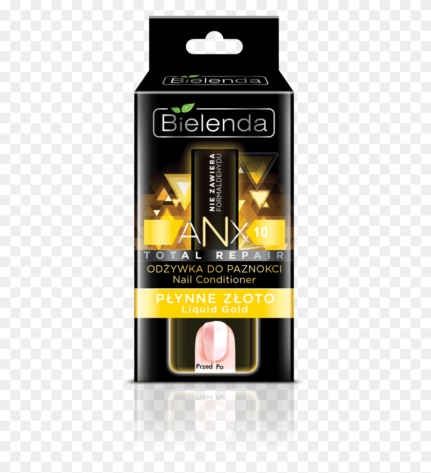 364x862 Anx Total Repair Nail Conditioner Liquid Gold Bielenda Odywka Do Paznokci, Mobile Phone, Label, Text HD PNG Download