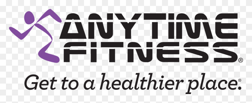 977x358 Anytime Fitness Logo Gthp Tagline Anytime Fitness Get To A Healthier Place, Text, Word, Alphabet HD PNG Download