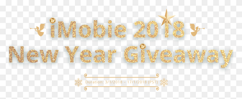 982x360 Anytrans New Year Giveaway 2018 1 Gold, Text, Number, Symbol HD PNG Download