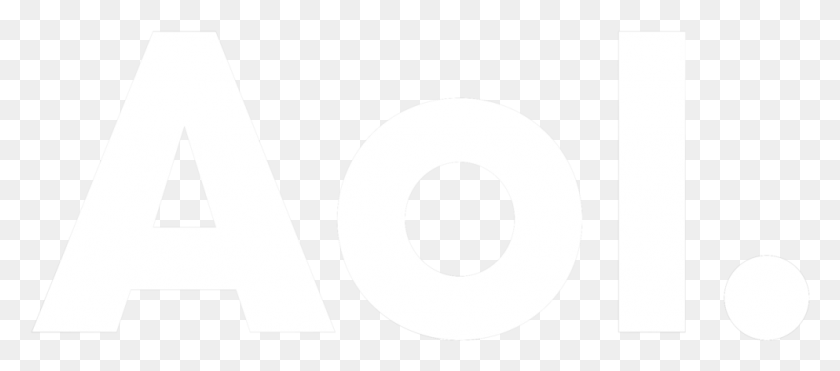 993x397 Aol Logo Circle Aol Logo White Transparent, Number, Symbol, Text HD PNG Download