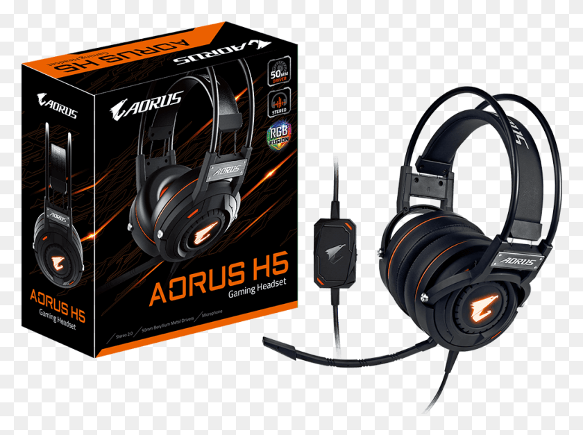 961x699 Aorus H5 Gigabyte Aorus H5 Gaming Headset, Electronics, Headphones, Wheel HD PNG Download
