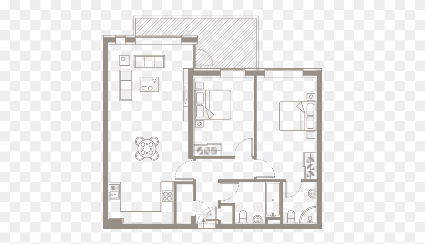 435x423 Apartment 21 The Sycamore Elmfield Floor Plan, Plot, Diagram, Scoreboard HD PNG Download