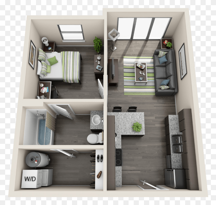 803x760 Apartment Clipart Apt Hillside Commons Oneonta Floor Plans, Floor Plan, Diagram, Furniture HD PNG Download
