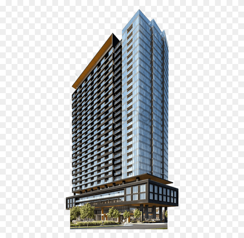 390x758 Apartment Image With Transparent Background Zen King West Condos, Condo, Housing, Building HD PNG Download