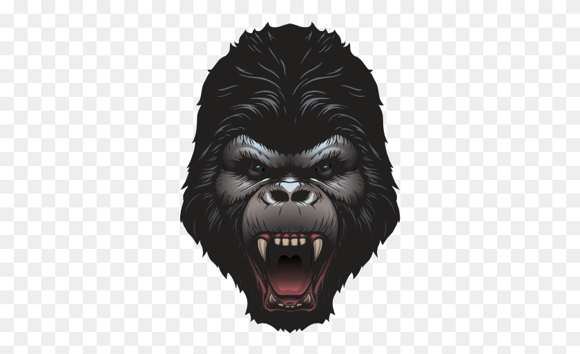 321x452 Ape Drawing Alien Gorilla Head, Wildlife, Mammal, Animal HD PNG Download