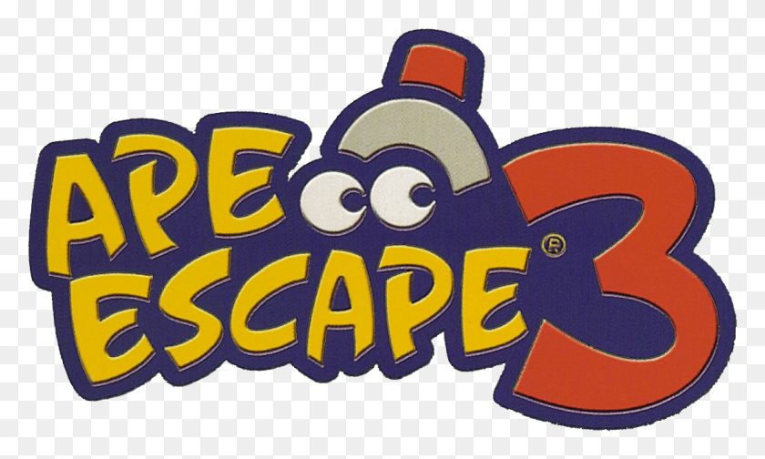 1102x628 Ape Escape Ape Escape 3 Logo, Texto, Animal, Mamífero Hd Png