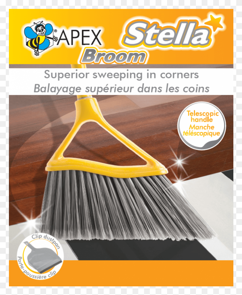 810x1001 Apex Stella Angle Broom With Telescopic Handle And Broom, Brush, Tool HD PNG Download