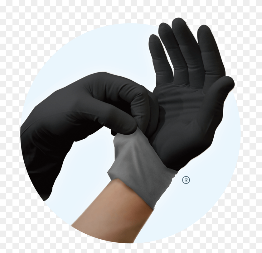 714x752 Apexpro Xp100 Powder Free Nitrile Exam Gloves Glove, Clothing, Apparel, Hand HD PNG Download