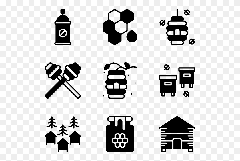 529x505 Apiary Services Icon Vector, Gray, World Of Warcraft HD PNG Download