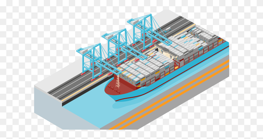625x385 Водный Транспорт Apm Terminals, Автомобиль, Груз, Корабль Hd Png Скачать