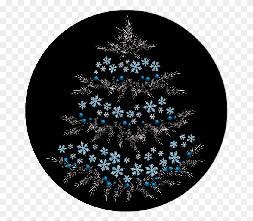 675x674 Apollo Design 1195 Wintery Pine Glass Pattern Рождественское Украшение, Рождественская Елка, Елка, Орнамент Hd Png Скачать