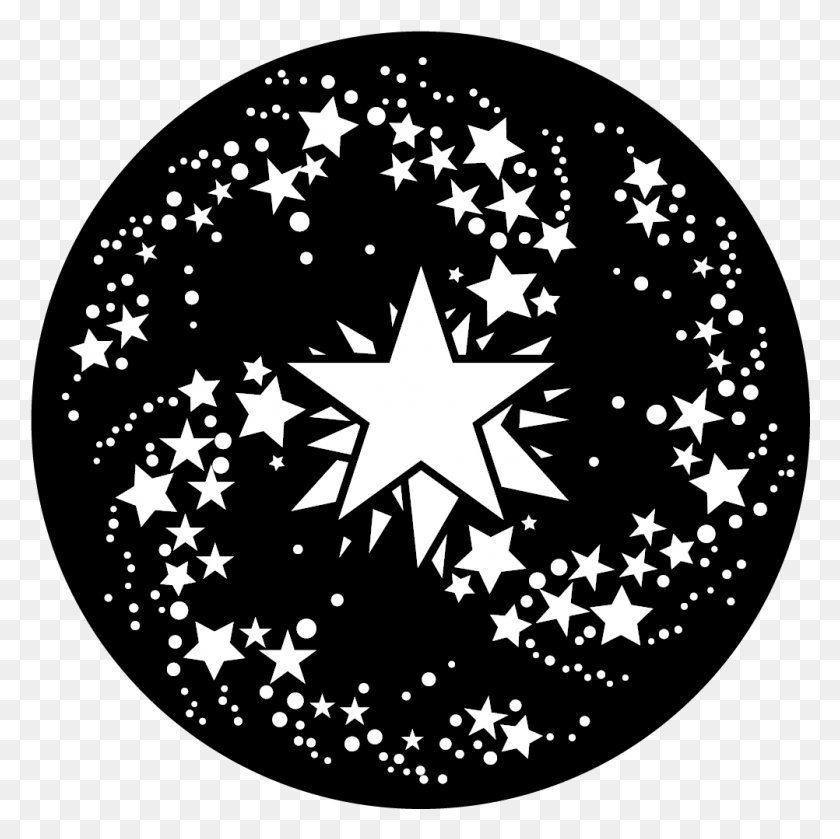 1002x1002 Apollo Design Me 9097 Sparkler Star Breakup Steel Pattern Circle, Symbol, Star Symbol, Stencil HD PNG Download