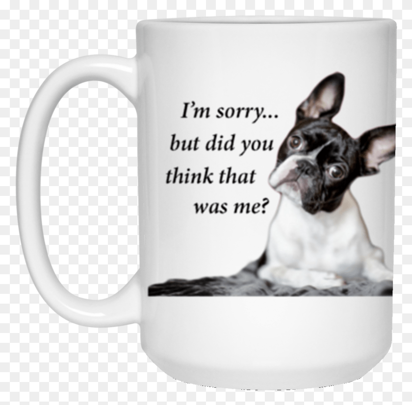 1143x1124 Apologetic Boston Terrier 15 Oz Your Design Here Mug, Coffee Cup, Cup, Dog HD PNG Download