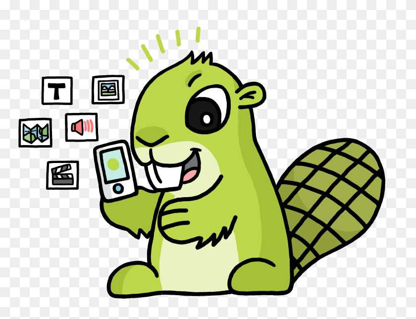 App Beaver Adsy, Green Clipart PNG