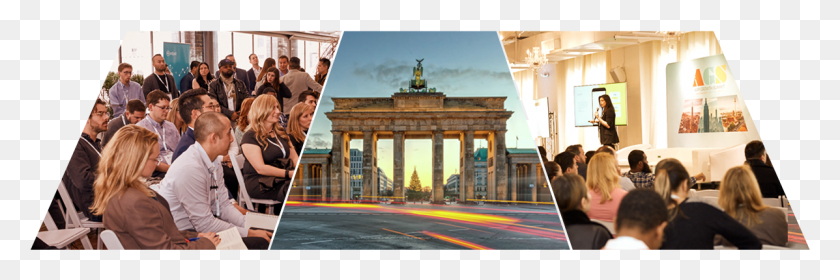 1197x339 App Growth Summit Brandenburg Gate, Person, Downtown, City HD PNG Download