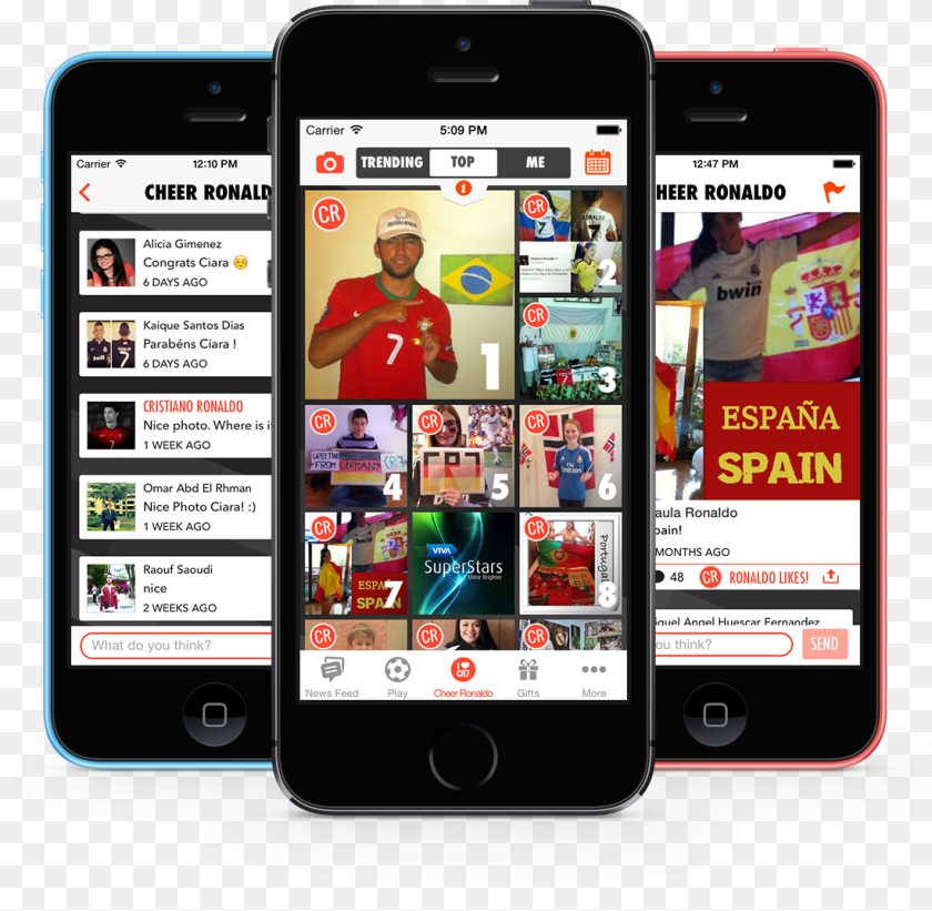 App Viva Ronaldo, Electronics, Phone, Mobile Phone, Adult PNG